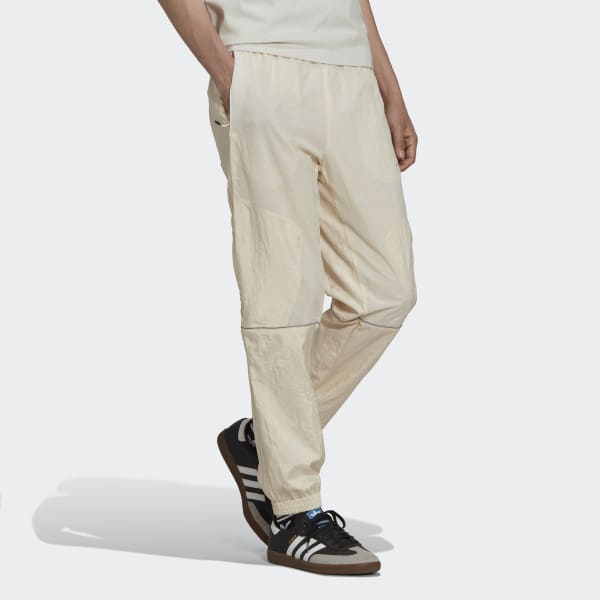 Bezowy Reveal Material Mix Track Pants TK487