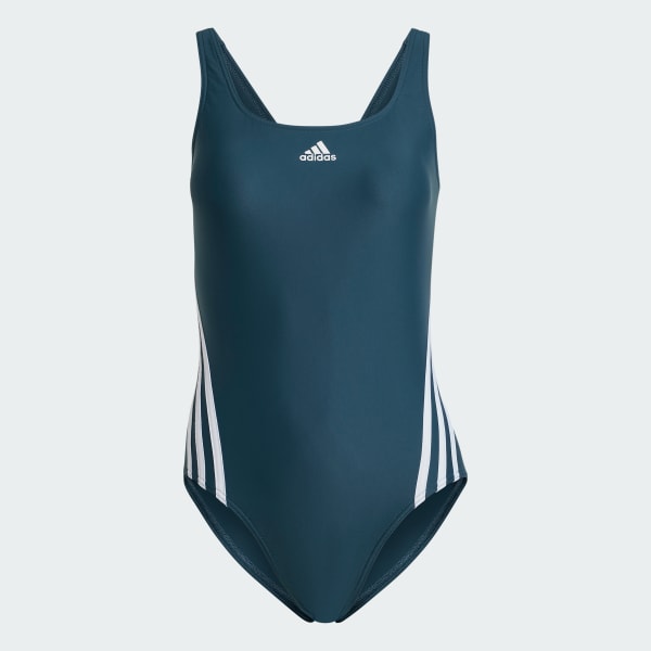 Adidas 3-Stripes Solid Swim Brief Aqua 4APM015 - Free Shipping at LASC