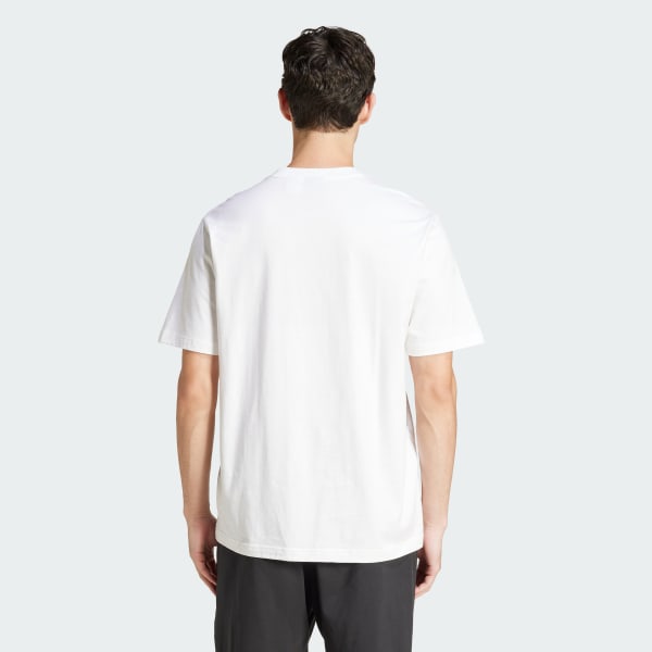 White Essentials Linear Single Jersey Tee