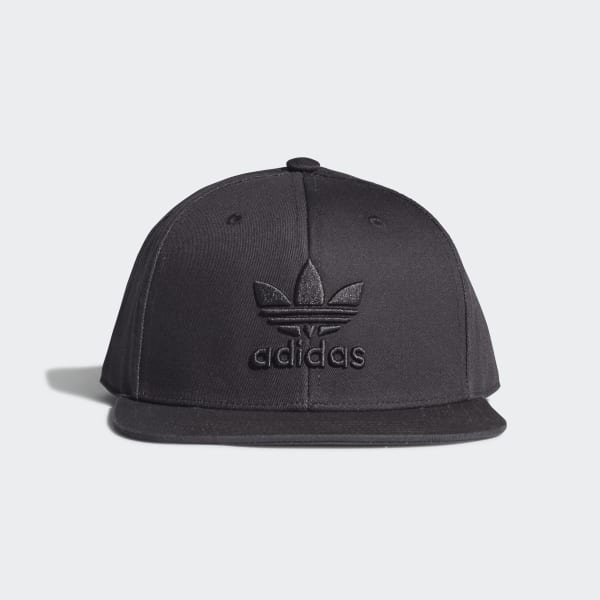 adidas black trefoil hat