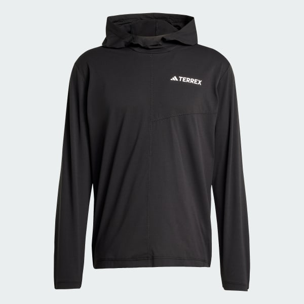 adidas Terrex Multi Climacool Hooded Long Sleeve Top - Black