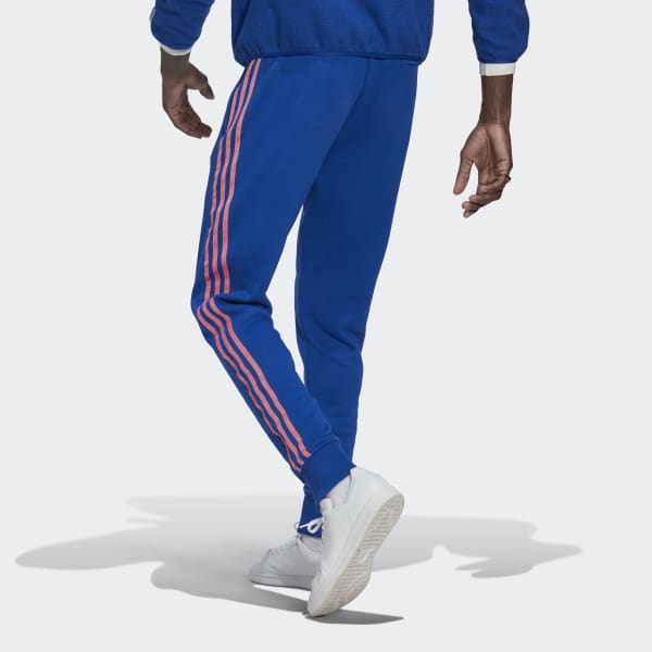 Blue Juventus Lifestyler Heavy Cotton Tracksuit Bottoms L3380