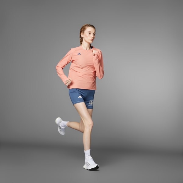 adidas Boston Marathon® 2024 Own the Run Long Sleeve Tee - Red | Women ...
