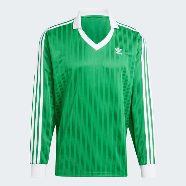 Vert T-shirt manches longues Adicolor Piqué Football