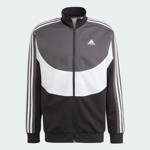 Black and white adidas sweatsuit shop