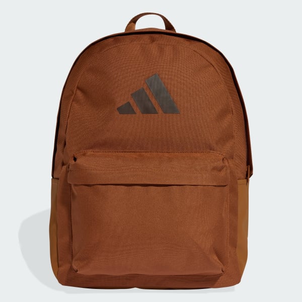 Brown Classic 3 Bar Logo Backpack