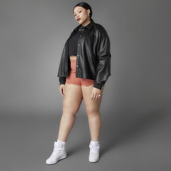 adidas Always Original Faux Leather Track Jacket (Plus Size