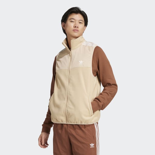 adidas ベスト アディダス アディカラー スリーストライプス マイクロフリース