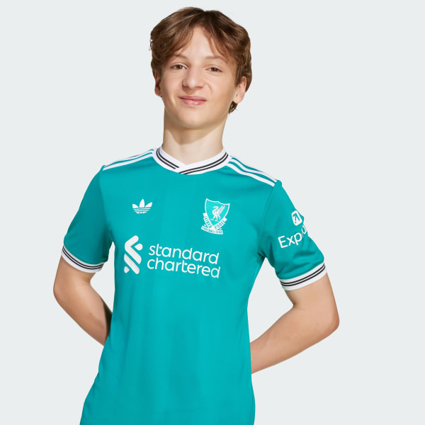 adidas Liverpool FC 25/26 Third Jersey Kids - Green | Free