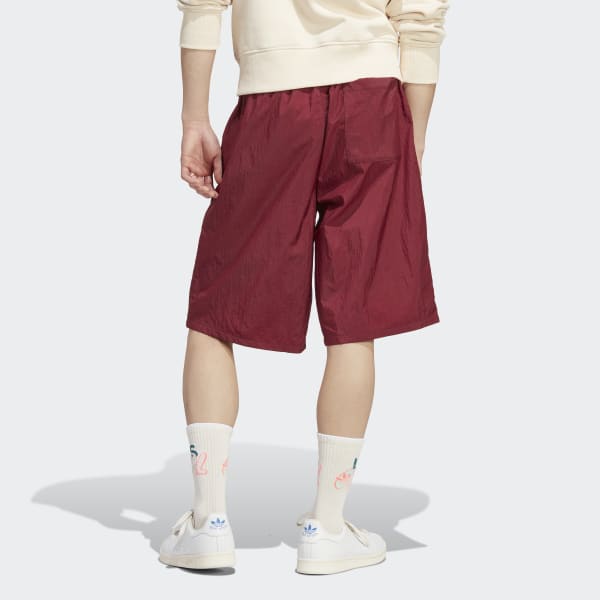 Burgundy adidas RIFTA Metro Long shorts