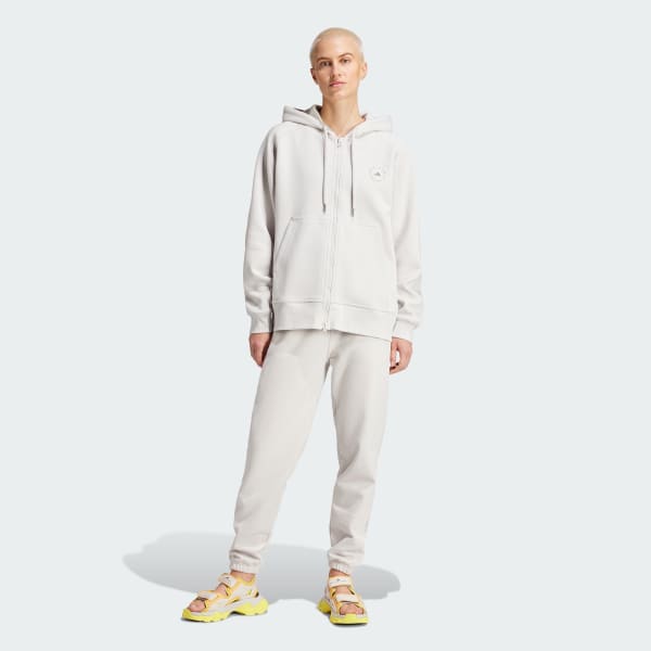 สีขาว กางเกงวอร์มทรงเรกูลาร์ adidas by Stella McCartney