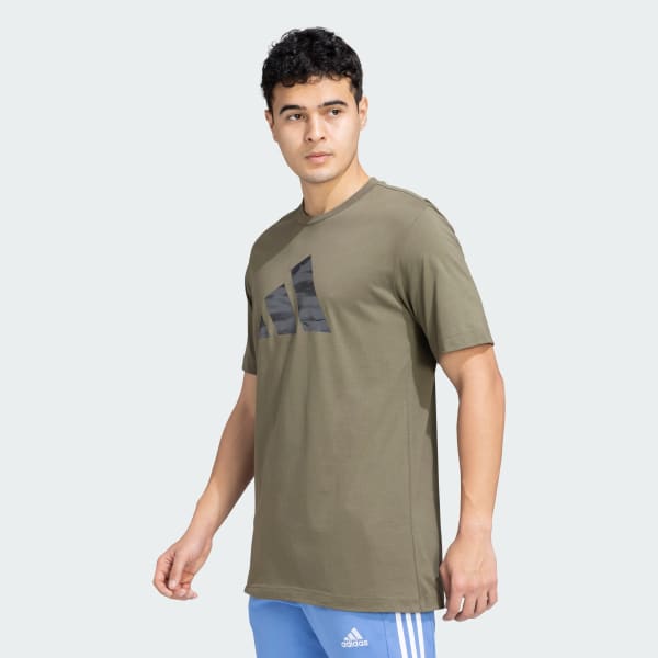 Green M C CAMO LOGO T