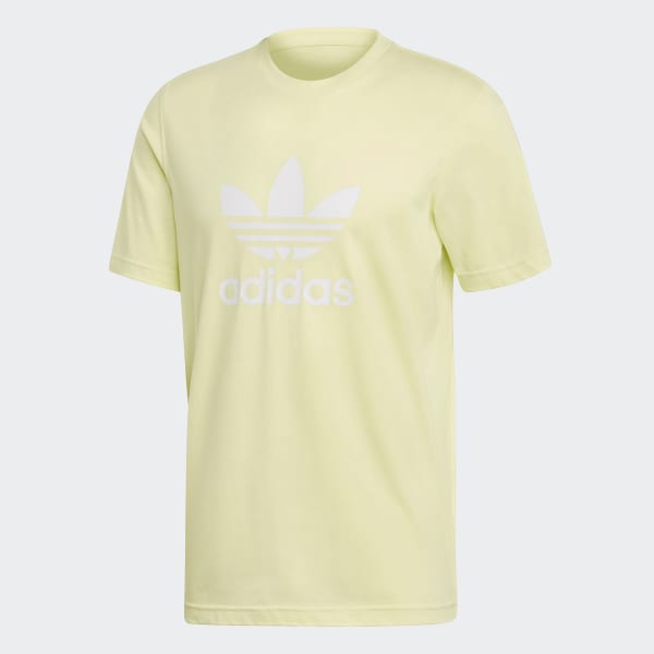 Adidas trefoil cheap tee yellow