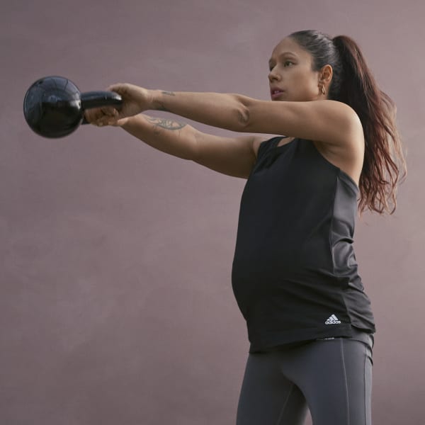 Negro Polera Deportiva Sin Mangas AEROREADY Designed 2 Move