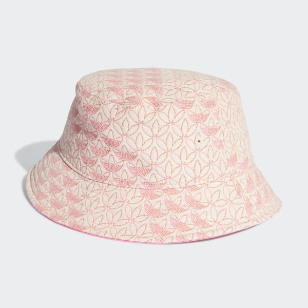 adidas Quilted Trefoil Bucket Hat Pink Women's Lifestyle adidas US
