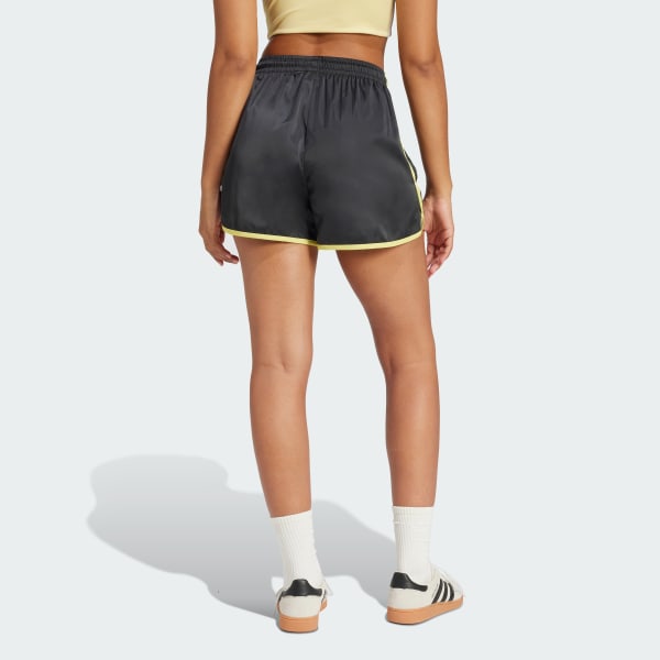 Black Linear Logo Sprinter Shorts