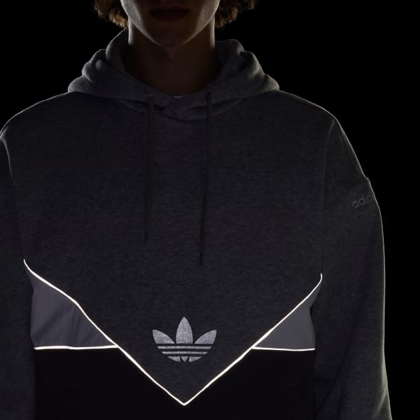 Adidas originals twill reflective hoodie top
