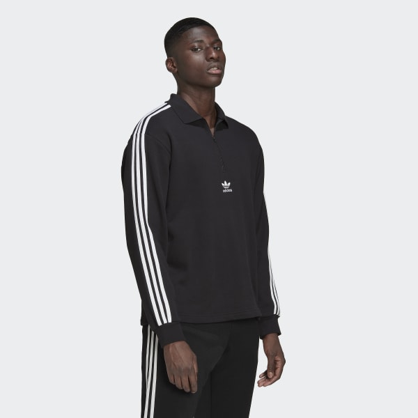 Centro de producción Peligro Darse prisa adidas Adicolor 3-Stripes Long Sleeve Polo Shirt - Black | Men's Lifestyle  | adidas US