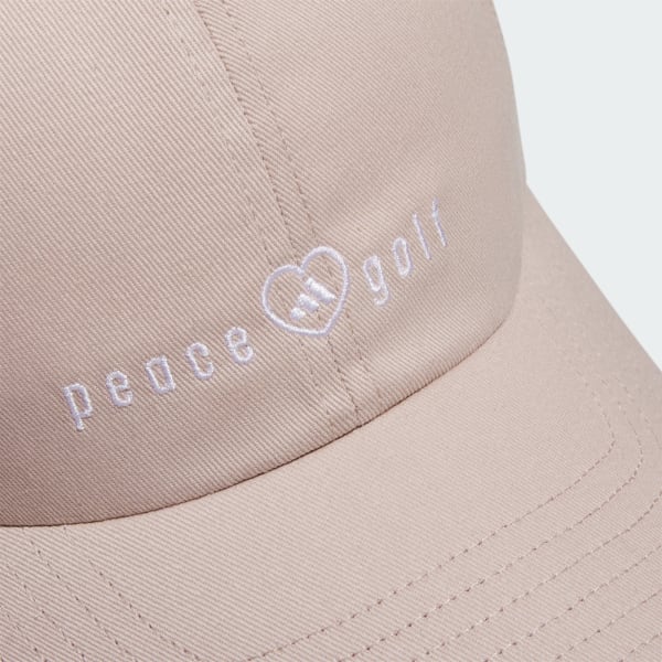 Brown Peace Love Golf Hat