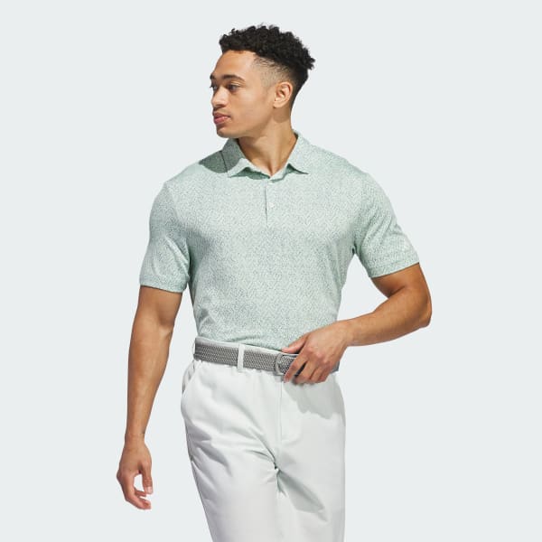 速達➕アロエ　ハイブリッド　第四種 xc12 adidas Ultimate365 Mesh Glimmer Print Polo Shirt - Blue
