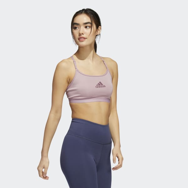Fioletowy Aeroreact Training Light-Support Bra DM440