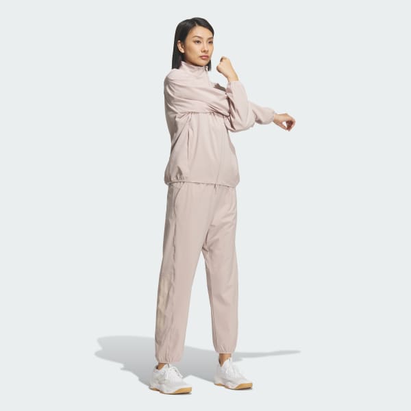 Brown 트레이닝 에센셜 플러스 루스 핏 스트레치 우븐 9/10 테이퍼드 팬츠