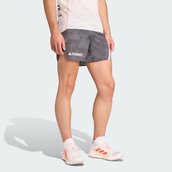 Svart Terrex Techrock Shorts med heltäckande tryck