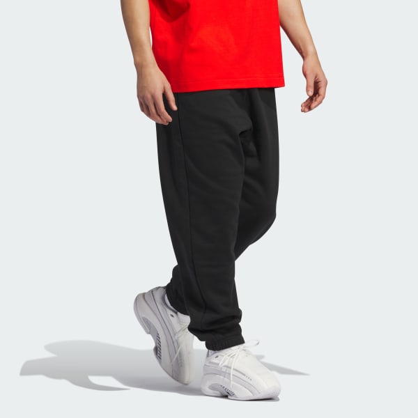 Black adidas Basketball Fleece Joggers