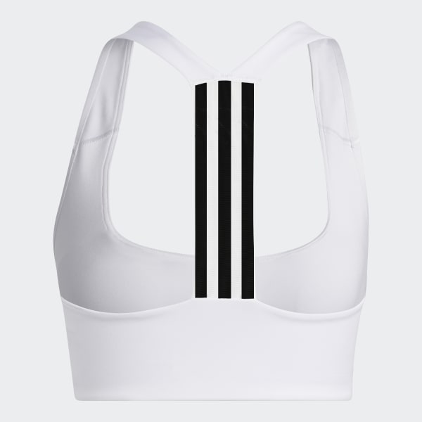 adidas Powerimpact Training Medium-Support Bra - White | Women's Training |  adidas US