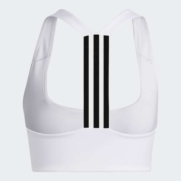 White Powerimpact Training Medium-Support Bra