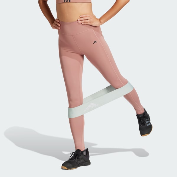 Merah-muda Legging Optime Full-Length