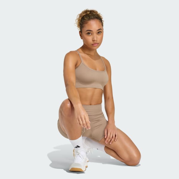 Καφέ Πλεκτό κολάν Workout Essentials 4 inch