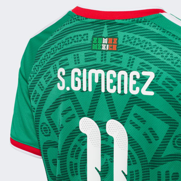 【希少】パラメヒコ　PARA MEXICO 26.5 adidas Mexico 26 Home Gimenez Kids Jersey - Green | Free Shipping
