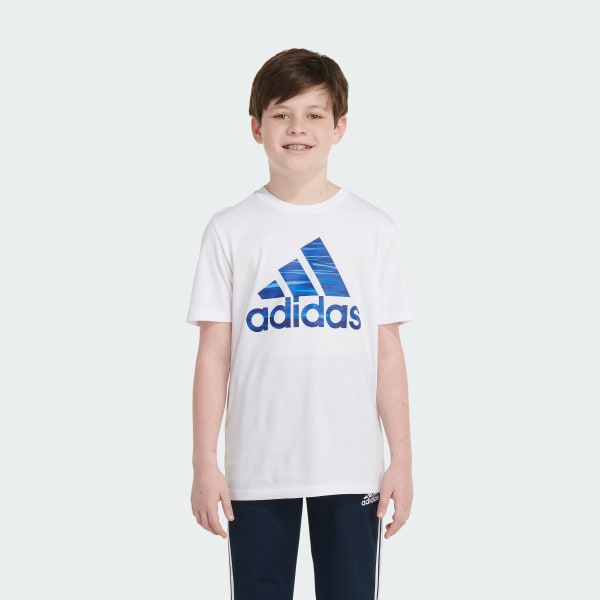 Liquid Tee adidas Kids\' - US Training White | Logo adidas Camo |
