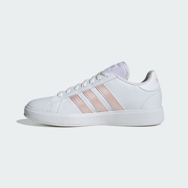 Cloudfoam White Shoes With Gold Stripes Adidas Shoes Gold Stripe