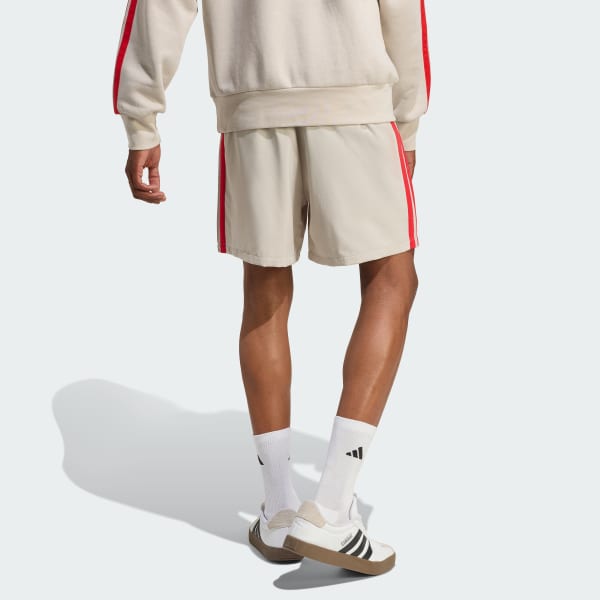 Bege Shorts Essential Três Listras Chelsea