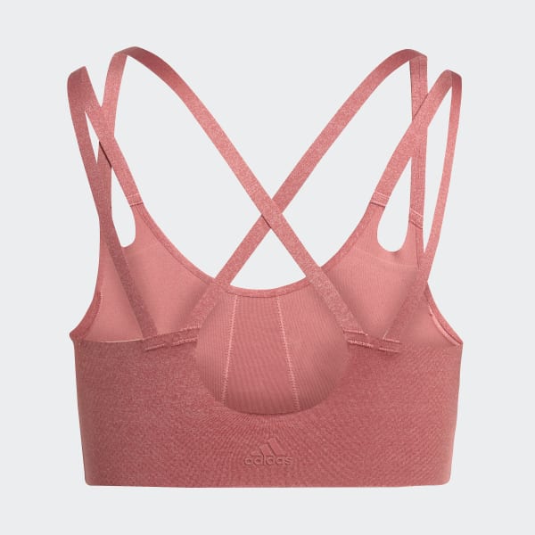 cervená Podprsenka Yoga Luxe Studio Light-Support Fire CE113