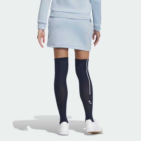Blue 3D Debossed Spacer Knit Skirt