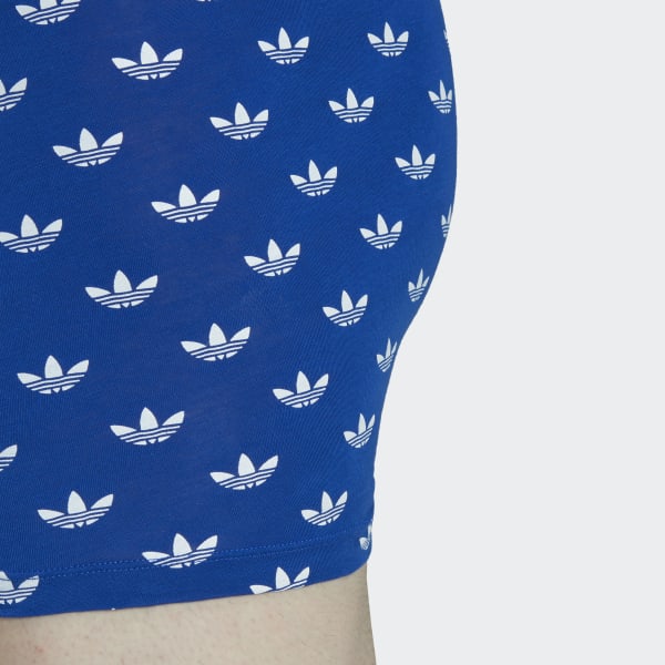 Niebieski Comfort Flex Cotton Print Trunks 3 Pack HPN24