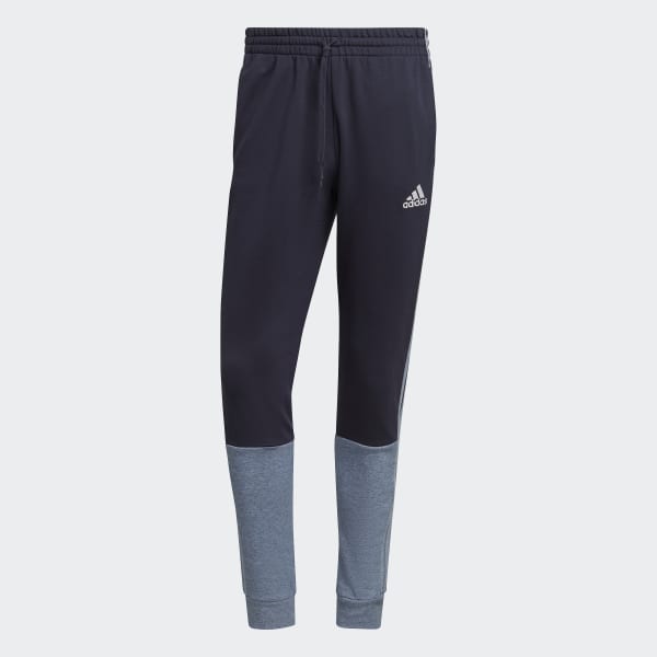 Azul Pantalón Essentials Melange Felpa Francesa