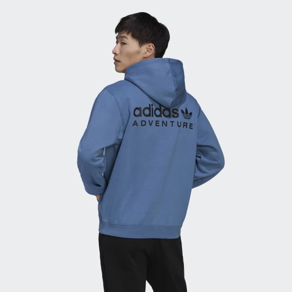 Azul Camisola com Capuz adidas Adventure