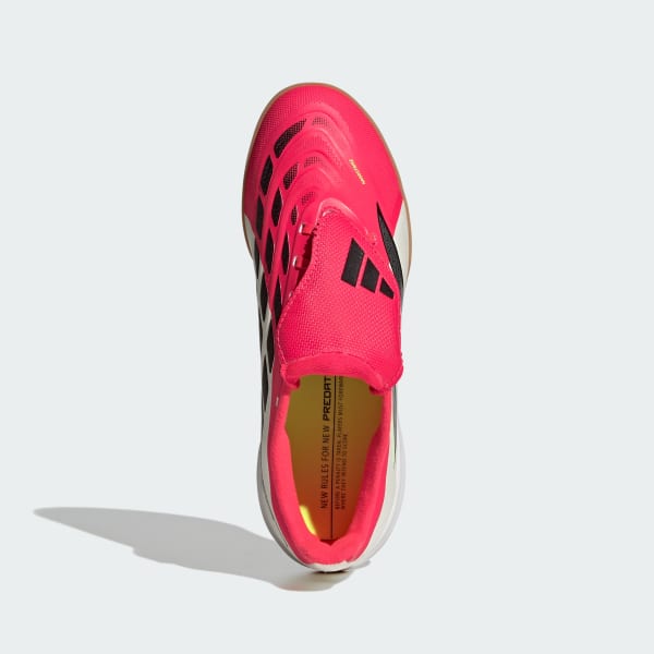 Red Predator League Fold-Over Tongue Indoor Football Shoes Kids

