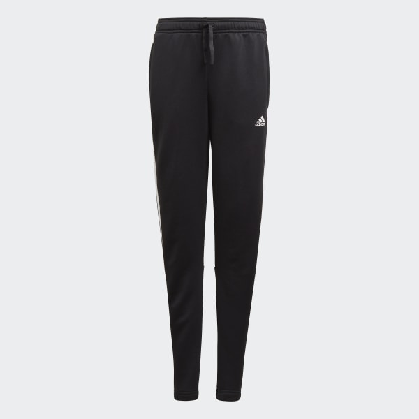 Schwarz adidas Designed To Move 3-Streifen Hose