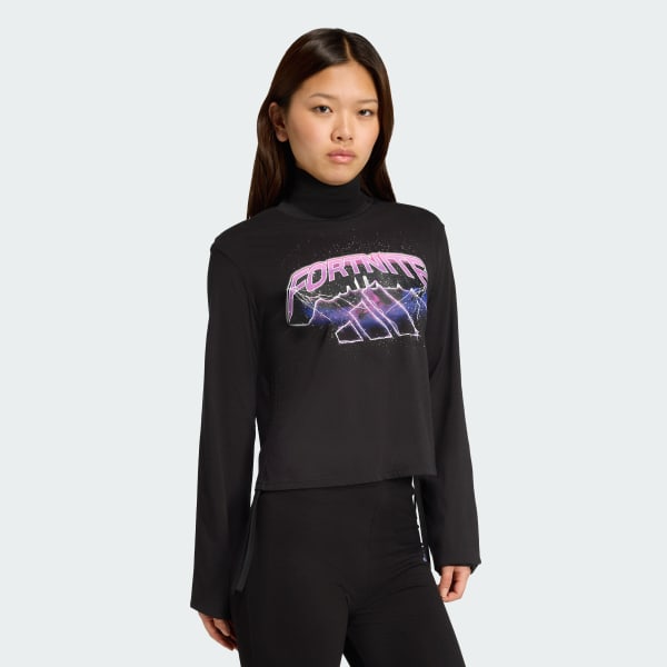 Black ADIDAS x FORTNITE LONGSLEEVE T-SHIRT