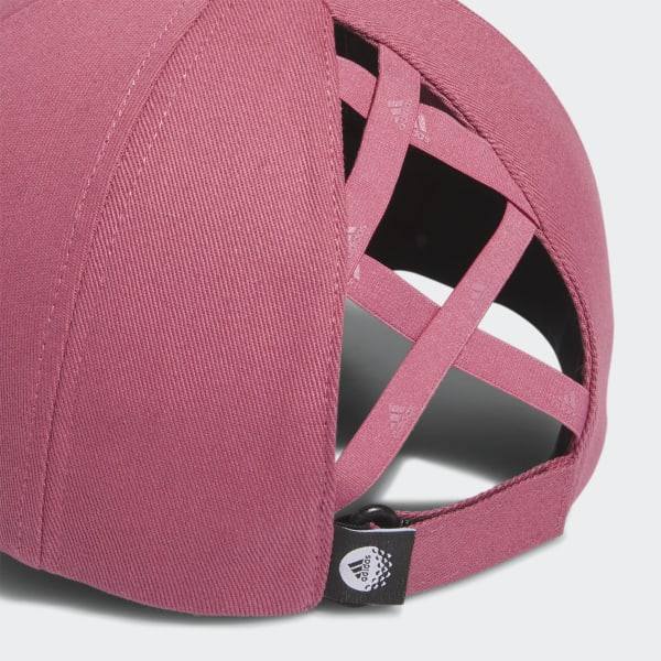 Pink Criscross Golf Cap