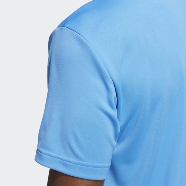 Blue Core Chest-Print Polo Shirt GR517