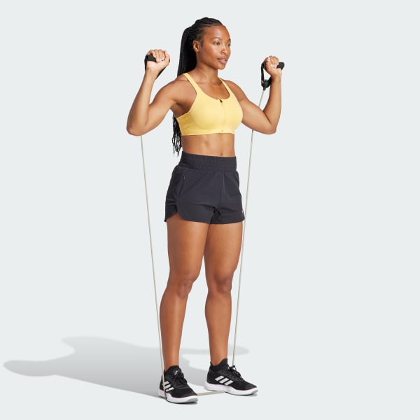 Negro Shorts Lux Pacer Tejidos Elásticos con Bolsillo de Cierre