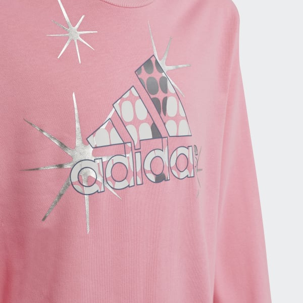 ruzová Dance Cotton Regular Sweatshirt