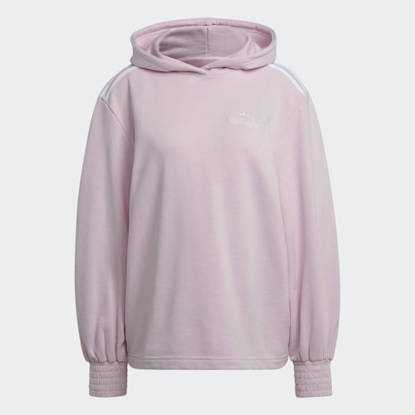 Rosa Sudadera con Gorro Puño Fruncido JJW89