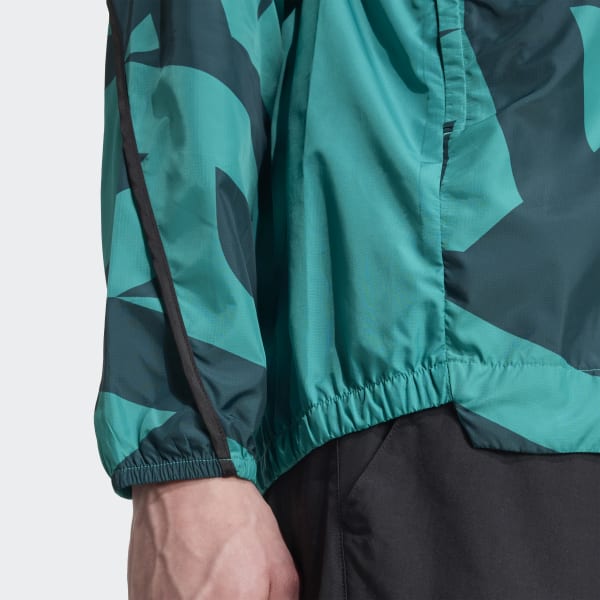 adidas Terrex Multi Printed Wind Jacket - Green | Free